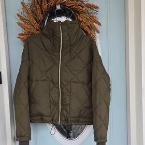 Olive Quilted Women's Jacket Lucky Brand